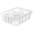 thumbnail image 1 of SEWACC Compartment Design Sock Sorters For Laundry Transparent PET 1Pack, 1 of 7