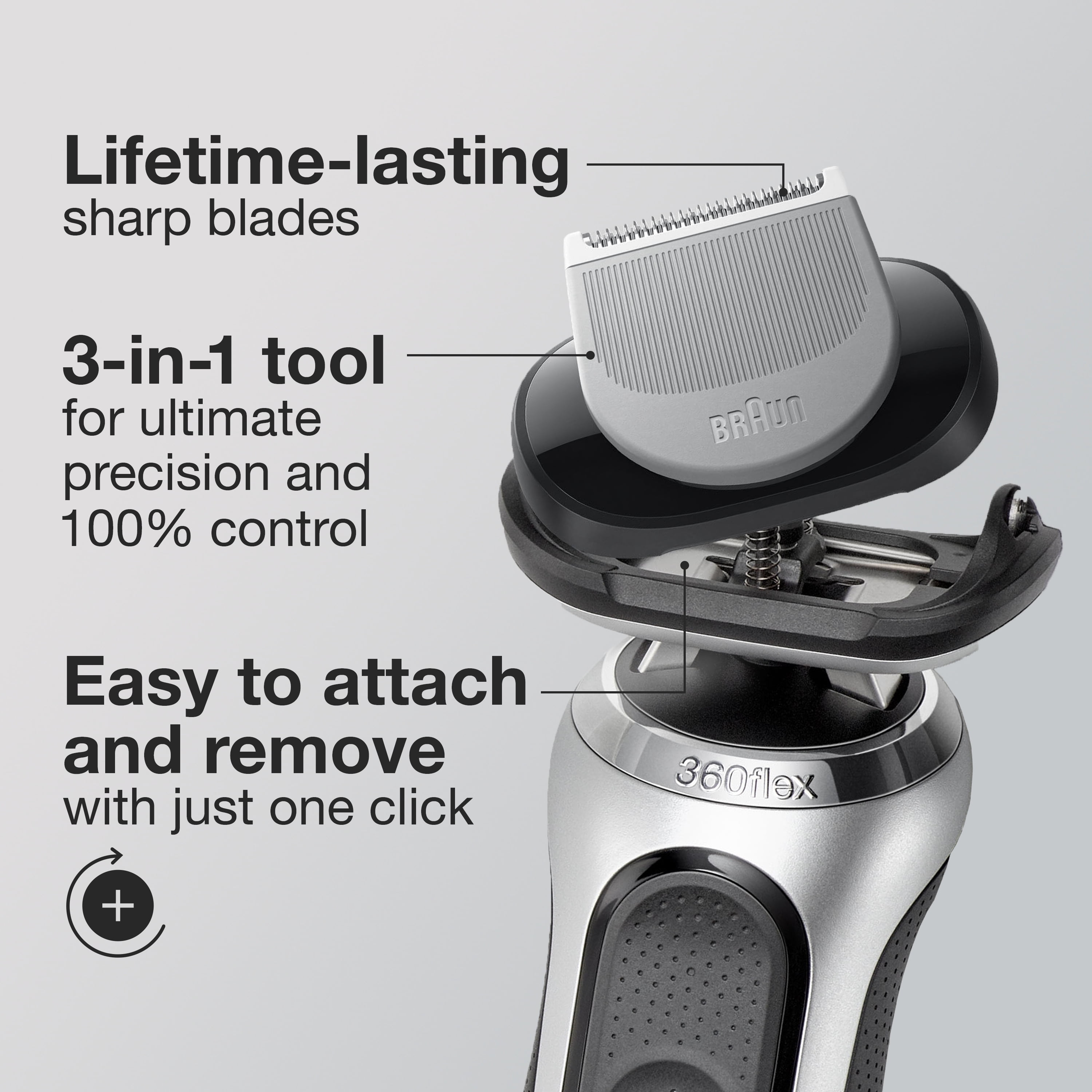 Braun EasyClick Body Groomer Attachment for Series 5, 6 and 7 Electric Shaver