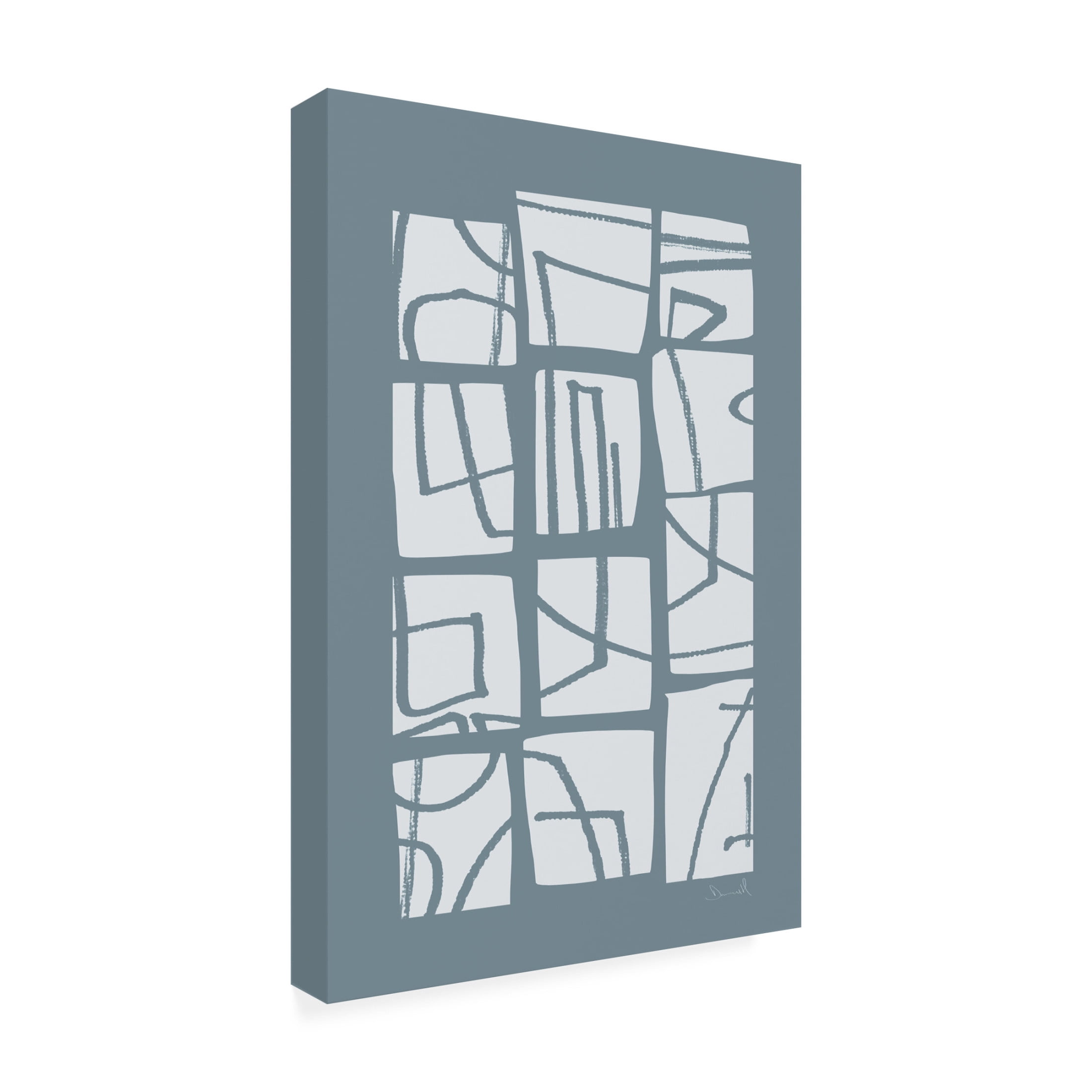 Trademark Fine Art Dan Hobday Shapes and Lines Canvas Wall Art
