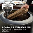 thumbnail image 4 of Coleman Cityscapes 25" Stainless Steel Wood Burning Fire Pit, Black, 4 of 12