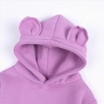 thumbnail image 2 of Gerichy Baby Unisex Cotton Solid Hoodies, Toddler Sweatshirt Kids Cute Ear Hoody Tops Pullover Fall Winter Clothes 6M-4T, 2 of 5