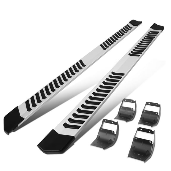 DNA Motoring STEPB-ZTL-8023-ALSL For 2015 to 2020 Ford F-150 F-250 F-350 Super Crew Cab 6" Extruded Aluminum Step Bar Running Boards 16 17 18 19