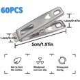 thumbnail image 2 of 60pcs Stainless Steel Laundry Clothes Pins Strong Clamp Clothes Pegs Metal Clips, 2 of 5