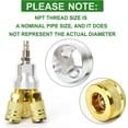 thumbnail image 3 of FrostHike 3-Way Air Manifold 4 Ports Aluminum Industrial Pneumatic Air Compressor Quick Connect Socket In Line Type Air Hose Splitter with 3 Couplers and 1/4" Male NPT Plug, 3 of 5