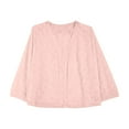 thumbnail image 5 of Bibifish Womens Cardigan Sweaters Short Sleeve Open Front Elegant Lace Sweaters Fall Casual Solid Color Lightweight Soft Ladies Kint Tops, 5 of 5