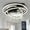 Black, variant on Oaks Aura 24 inch DIY Shape Low Profile Ceiling Fan Smart App Control Remote 6-Speed DC Motor Ceiling Lighting