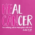 thumbnail image 6 of Wild Bobby Heal Cancer Faith Jesus Believe Breast Cancer Awareness Women Graphic Long Sleeve T-Shirt, Fuschia, X-Large, 6 of 6