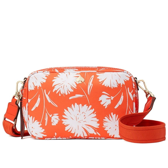 Kate Spade New York Women's Jae Mini Nylon Crossbody Bag (Orange Multi)