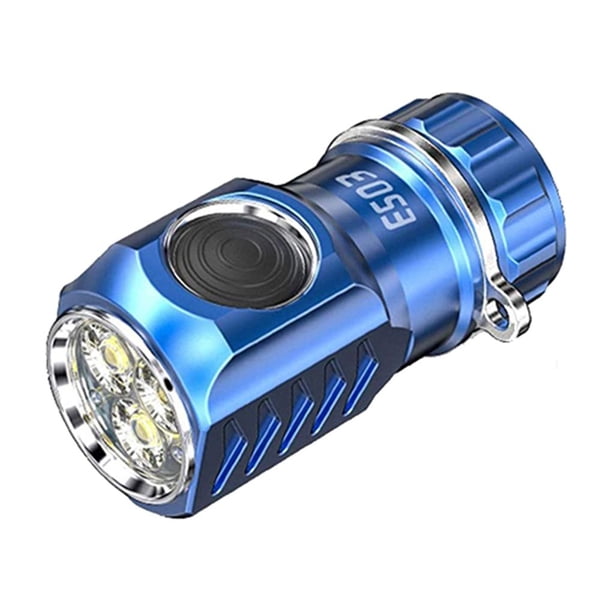 Bearachild Linterna de aleación de aluminio de 3000LM, resistente al agua, 6 modos, potente herramienta de iluminación de luz regulable, pesca de escalada Iluminación y accesorios Azul Bearachild HA074396-02