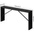 thumbnail image 3 of Console Table, 62.2" Long Sofa Table Behind Couch, Narrow Entryway Table, Farmhouse Dining Table with Angled Metal Frame, Industrial Console Table for Entryway, 3 of 8
