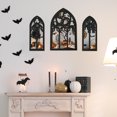 thumbnail image 5 of Pcapzz 3Pcs Gothic Mirror Arched Window Wall Mirror Set Gothic Wall Mirror Decor Cathedral Arched Mirror Decor Self-Adhesive Arched Wall Mirror for Indoor Entryway,A, 5 of 11