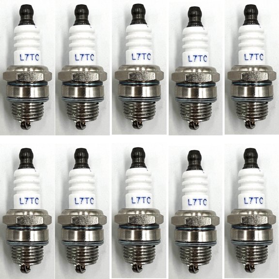 10pcs L7TC Spark Plug For Various Strimmer Chainsaw Lawnmower Hedge Trimmer Saw