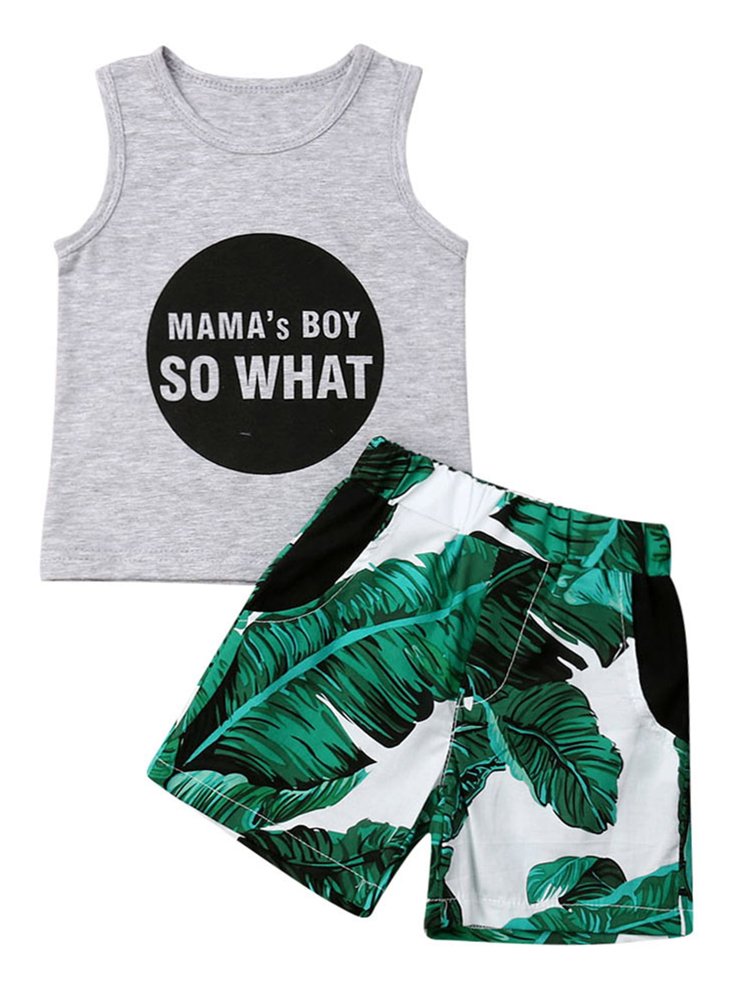 Shorts Kids Summer Clothes Set 2PCS Infant Boys Shorts Set Toddler Boys Mamas Boy Tops T-Shirt