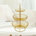 thumbnail image 3 of SPRING PARK 3 Tier Fruit Bowl Basket, Modern Design Fruits Vegetables Basket Stand, Metal Wire Basket Organizer Holder for Kitchen Countertop Storage, 3 of 6