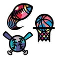 thumbnail image 3 of VHALE Suncatchers Craft, Stained Glass Effect Paper Sun Catcher Kit, Window Art, Classroom Crafts, Creative Art Projects, 3 Sets (Sport), 3 of 10