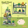 thumbnail image 5 of Toonify Plants Bonsai Building Set, Cacti Succulents Sunflowers Flowers, 6 Potting and 2in1 Display, 873-Piece, 5 of 6