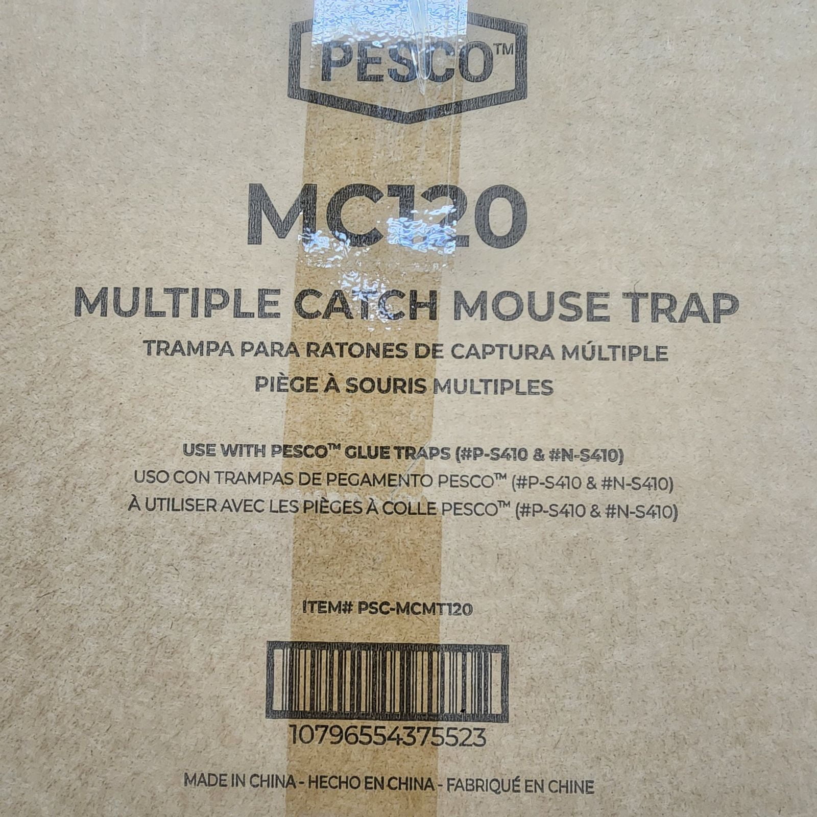 12 Pack of PESCO™ Multiple Catch Mouse Trap - Clear Lid