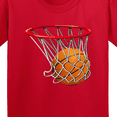 thumbnail image 4 of Inktastic Basketball Swish Youth T-Shirt, 4 of 5