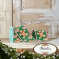 thumbnail image 2 of 2.5" Gingerbread Stripe Ribbon: Emerald Green (10 Yards), 2 of 4
