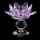 thumbnail image 1 of Artesanía de Cristal Budista, Portavelas de Té de Loto, candeliere, Decoración para hogar Púrpura A Soledad Titular de vela de cristal de cristal, 1 of 8