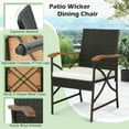 thumbnail image 3 of Aimee Lii 5/7-Piece Outdoor Dining Set with Acacia Wood Table, Outdoor Patio Furniture for Balcony Porch Backyard, Sturdy-6 Pieces +, 3 of 10
