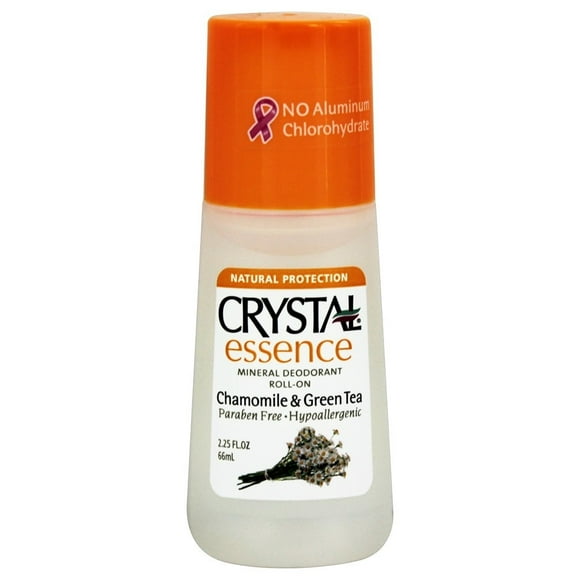 Crystal Body Deodorant Déodorant - Cristal Minéral Roll-On Camomille & Thé Vert - 2.25 fl. oz.