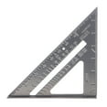 thumbnail image 2 of 7 Pulgadas De Aleación De Aluminio Combinación Cuadrada Triángulo Regla Carpinteros Procesamiento De Carpintería Transportador Inglete Enmarca Sharpla Regla triangular de aleación de aluminio de 7 pulgadas, 2 of 8
