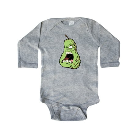 

Inktastic Howling Zombie Pear Gift Baby Boy or Baby Girl Long Sleeve Bodysuit