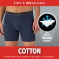 thumbnail image 3 of Hanes Men's Cotton Boxer Brief Pack, Moisture-Wicking, 3-Pack, 3 of 11