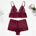 thumbnail image 4 of Finelylove Pajamas For Women Shorts Set Womens Black Shorts Shorts High Waist Rise Solid Wine M, 4 of 5