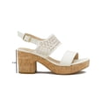 thumbnail image 3 of Sandalia Plataforma Con Tacon Diseño Floral Color Beige beige 26, 3 of 7