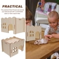 thumbnail image 5 of Luxshiny Natural Wooden Hamster House Hut Small for Guinea Pigs and Small Animals 1 Piece, 5 of 8