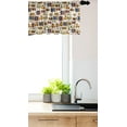 thumbnail image 3 of 90s Window Valance Pack of 2, 90s Theme with Old Style House Devices Roller Skate Shoes Fun Dance Style Retro Pattern, Rod Pocket Curtain Valances for Kitchen Bedroom, 54" X 18", Mustard, by Ambesonne, 3 of 4
