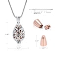 thumbnail image 3 of Teardrop Cremation Pendant Keepsake Urn Necklace For Ashes mini urns, 3 of 8