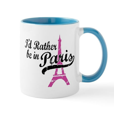 

CafePress - I d Rather Be In Paris Mug - 11 oz Ceramic Mug - Novelty Coffee Tea Cup