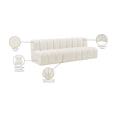 thumbnail image 2 of Meridian Furniture Arc Cream Velvet Modular Sectional, 2 of 10
