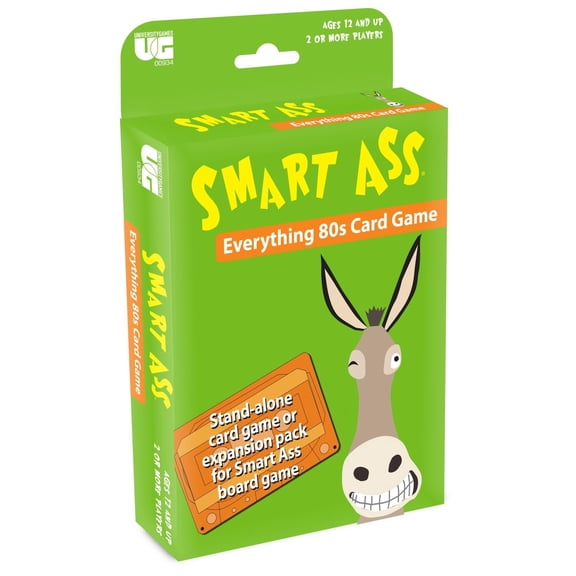 Smart As '80s Card Game - Trivia Questions Game Perfect for Game Night on The Go Travel Game 2 Players