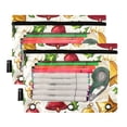 thumbnail image 2 of ALAZA 2 Pack Pencil Pouch Christmas Bells Pencil Case for 3 Ring Binder Clear Window Pencil Bag Organizers, 2 of 6
