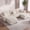 Beige 3 seats+2Ottoman, variant on QuzyAor 90.5" Cloud Loveseat, Chenille 2-Seater Sleeper Sofa for Small Spaces, Comfy Small Loveseat w/ Wide Armrests, Easy Assembly, Green
