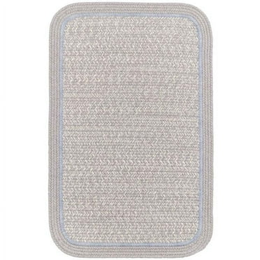 Rhody Rug CC48R036X060S 3 x 5 ft. Casual Comfort Silvermist Banded Braided Rug, Rectangle