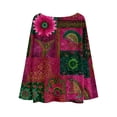 thumbnail image 5 of Women's Lightweight Sweater Casual Long Sleeve Knitted Vintage Floral Print Pullover for Fall and Winter, Cozy and Stylish, Ideal for Casual Wear,Hot Pink,Size 2XL, 5 of 5