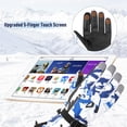 thumbnail image 3 of Zando Boys Snowboard Sled Gloves Kids Touchscreen Snow Gloves Girls Windproof Winter Gloves Waterproof Snow Ski Gloves for Kids Graffiti Black 11-14 Years, 3 of 5