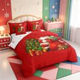 thumbnail image 2 of Manfei Xmas Bright Snowflake 7 Pieces Full Size Bedding Sets,Country Farm Cattle Full Size Bed in a Bag,Xmas Reversible, 2 of 7