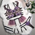 thumbnail image 4 of Gibobby Ropa interior mujer Camisón de encaje para mujer, lencería sexy de encaje para novia(Morado, M), 4 of 4