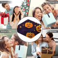thumbnail image 5 of Wearable Blanket,Halloween Pumpkins and Bat Webs Hooded Wearable Sherpa Blanket for Adults & Teens,Winter Poncho Shawl Wrap Cape Thick Warm,50"x60", 5 of 5