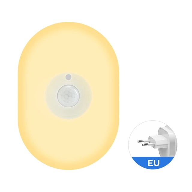 WiFi Tuya Smart LED Night Light PIR Lámpara con sensor de movimiento Control por voz (UE)
