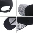thumbnail image 5 of CUKOLSXA Women's Hats & Caps Baseball Hat Shiny Rhinestone Brim Baseball Cap for Women Sparkle Velcro Ponycap Adjustable Trucker Hat Outdoors Sun Cap, 5 of 6