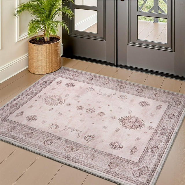 D Boho Area Rug for Living Room Machine Washable Rug Non Slip Carpet Soft Living Room Rug Room Decor Rugs for Bedroom Kids Playroom