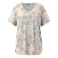 thumbnail image 4 of MEICHEN Spring Fresh Small Print Casual and Comfortable Stylish Women's Top Summer T Shirts for Women, 4 of 5