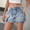 Dark Blue, variant on Dianli Skirts Dresses High Waisted Denim Cargo Mini Skirt Button Zipper Pocket Utility Style Stretch Lined Casual Streetwear Trendy Festival Day To Night Denim Skirt
